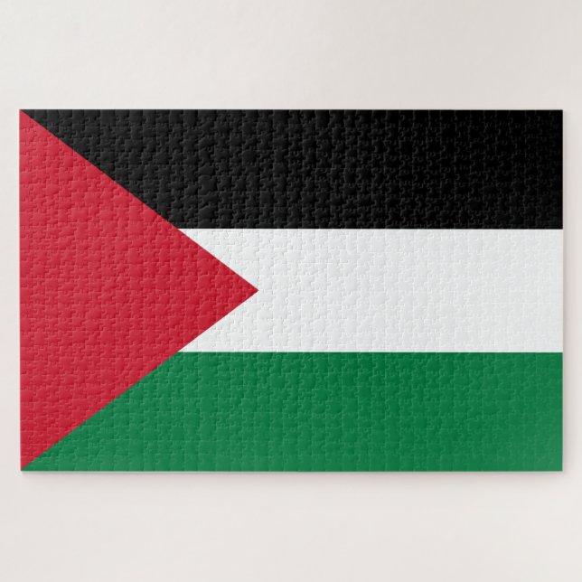 Quebra-cabeça Bandeira Palestina (Palestina) (Horizontal)