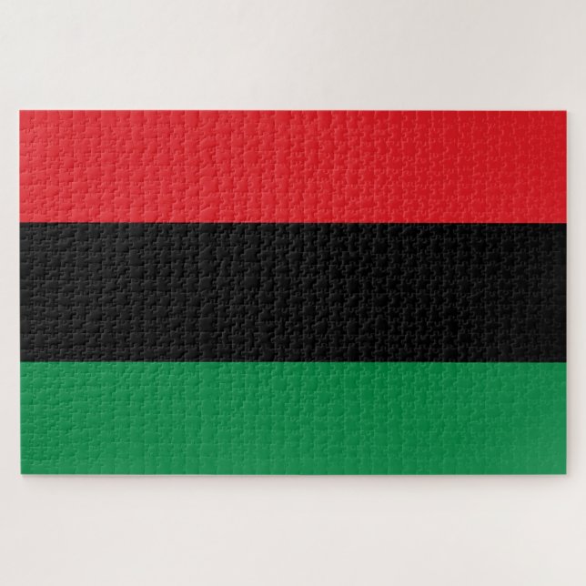 Quebra-cabeça Bandeira Pan-Africana UNIA (Horizontal)