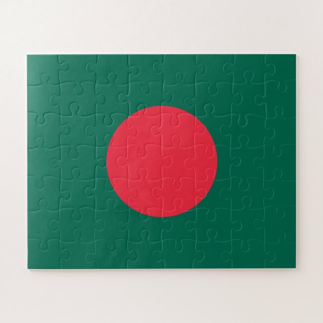 Quebra-cabeça Bandeira Patriótica Bangladesh (Horizontal)