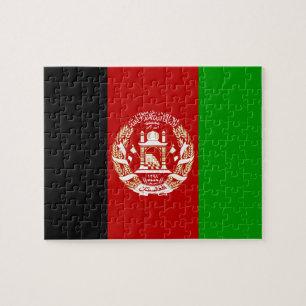 Quebra-cabeça Bandeira Patriótica do Afeganistão