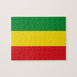 Quebra-cabeça Bandeira Rastafári Rasta Etíope