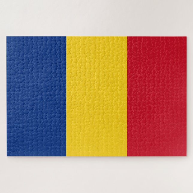 Quebra-cabeça Bandeira romena (Romênia) (Horizontal)
