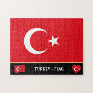 Quebra-cabeça Bandeira turca / Turquia