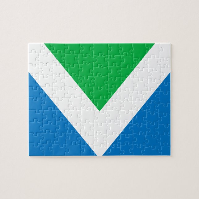 Quebra-cabeça Bandeira Vegana Internacional (Horizontal)