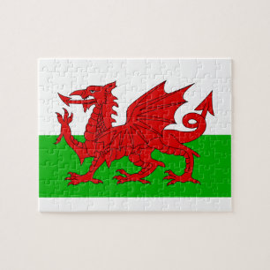 Quebra-cabeça Bandeira Welsh / Wales - Imagem de Alta Qualidade