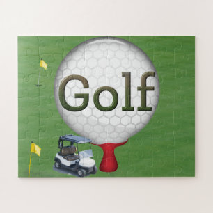 Quebra-cabeça Bandeiras de Carrinho de Bola Composta de Golfe