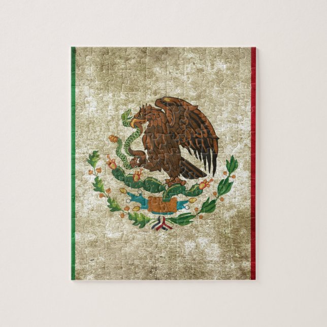 Quebra-cabeça Bandera de México - bandeira de México (Vertical)