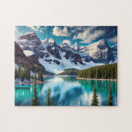 Quebra-cabeça Banff National Park Turquoise Lake, Canada Mount