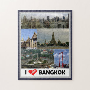 Quebra-cabeça Bangkok - Eu Amo - Tailândia -