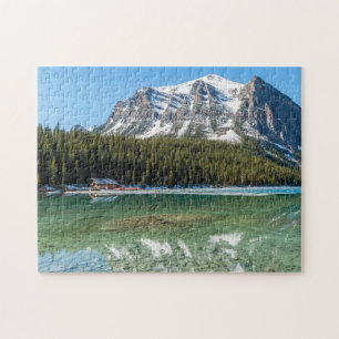 Quebra-cabeça Banheiro próximo ao Lago Louise - Banff, Canadá