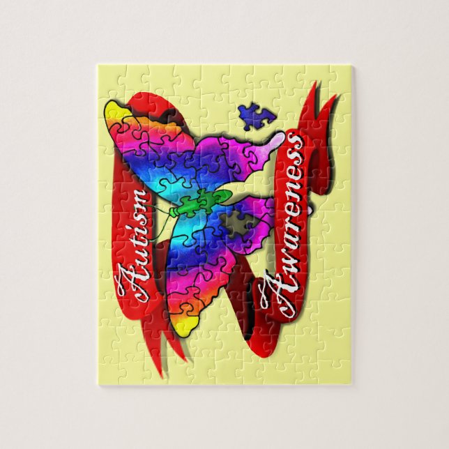 Quebra-cabeça Banner de Sensibilização Autismo (Vertical)