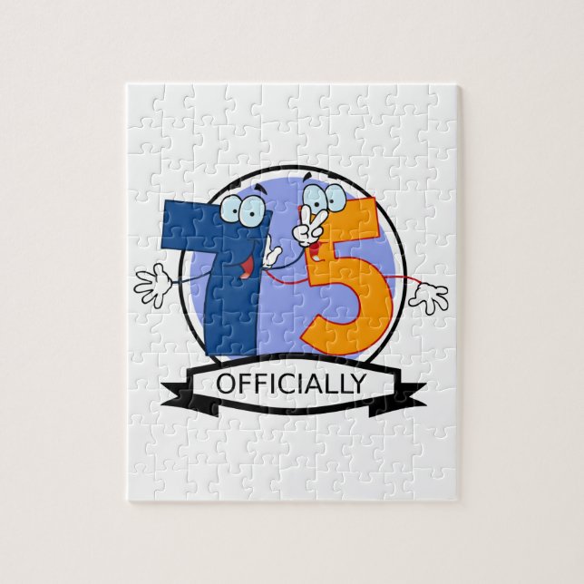 Quebra-cabeça Banner oficial de 75 aniversários (Vertical)