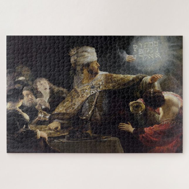 Quebra-cabeça Banquete de Belshazzar: Rembrandt van Rijn Edition (Horizontal)