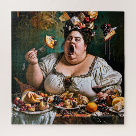 Quebra-cabeça "Banquete do Caos" Trabalho de arte surreal colori