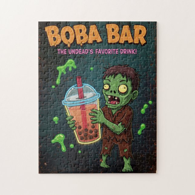 Quebra-cabeça Bar de Boba – A Bebida Favorita dos Mortos-Vivos! (Vertical)