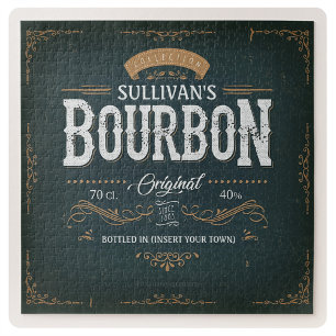 Quebra-cabeça Bar de Whisky Bourbon Americano com Visual Vintage