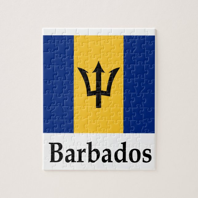 Quebra-cabeça Barbados embandeiram e nomeiam (Vertical)
