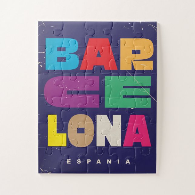 Quebra-cabeça Barcelona Espanha (Vertical)