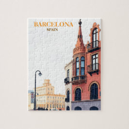 Quebra-cabeça barcelona espanha Art Vintage