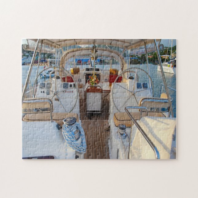 Quebra-cabeça Barco à vela Grenada Caribe. (Horizontal)