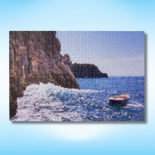 Quebra-cabeça Barco De Linha Na Costa De Amalfi, Itália