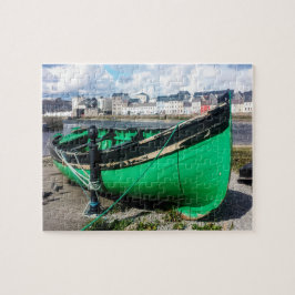 Quebra-cabeça Barco de Pesca Antigo Galway Irlanda.