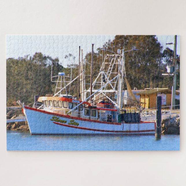 Quebra-cabeça Barco de pesca, Yamba, Austrália  (Horizontal)