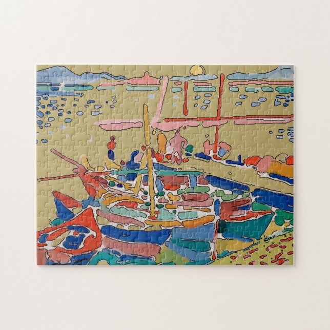 Quebra-cabeça Barcos ao Sol, Fauvism (Horizontal)