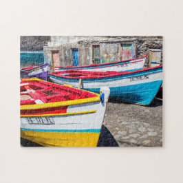 Quebra-cabeça Barcos de Pesca Coloridos, Cabo Verde