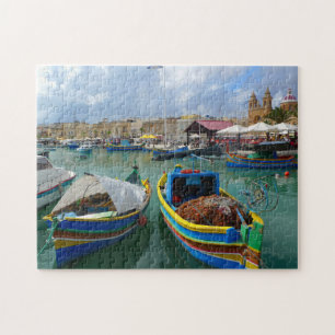 Quebra-cabeça Barcos de Pesca de Malta.