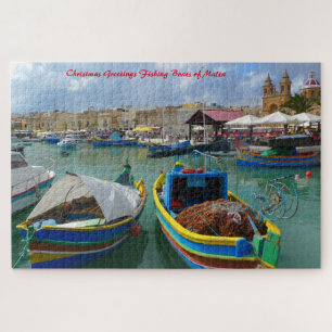 Quebra-cabeça Barcos de Pesca de Malta.