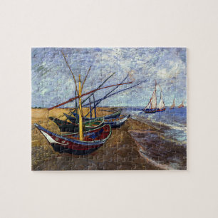 Quebra-cabeça Barcos de Pesca de Vincent van Gogh