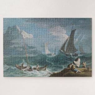 Quebra-cabeça Barcos de Pesca em uma Tempestade