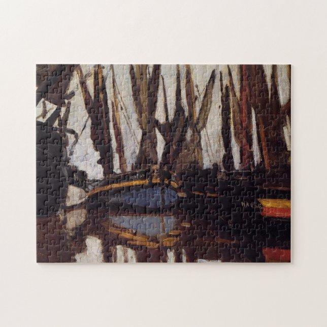 Quebra-cabeça Barcos De Pesca Monet Fine Art (Horizontal)