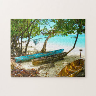 Quebra-cabeça Barcos de Praia Jamaica.