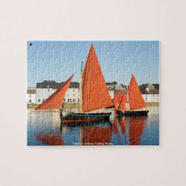 Quebra-cabeça Barcos de Vela Famosos de Galway. (Horizontal)