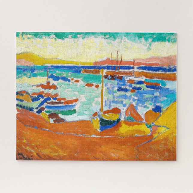 Quebra-cabeça Barcos em Collioure | Andre Derain | (Horizontal)