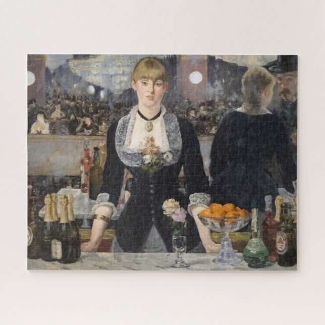 Quebra-cabeça Barmaid Girl vitoriana em Folies Bergere, França (Horizontal)