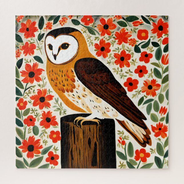 Quebra-cabeça Barn Owl (Vertical)