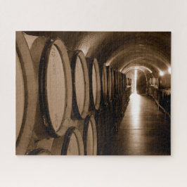Quebra-cabeça Barris de Vinho em Cellar no Vale do Willamette Or