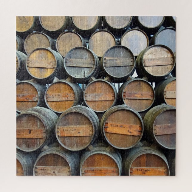 Quebra-cabeça Barris de Vinho Empilhados (Vertical)
