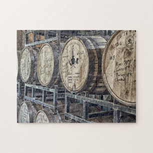 Quebra-cabeça Barris de Whiskey Vintage