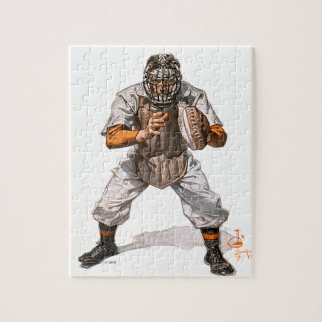 Quebra-cabeça Baseball Catcher (Vertical)