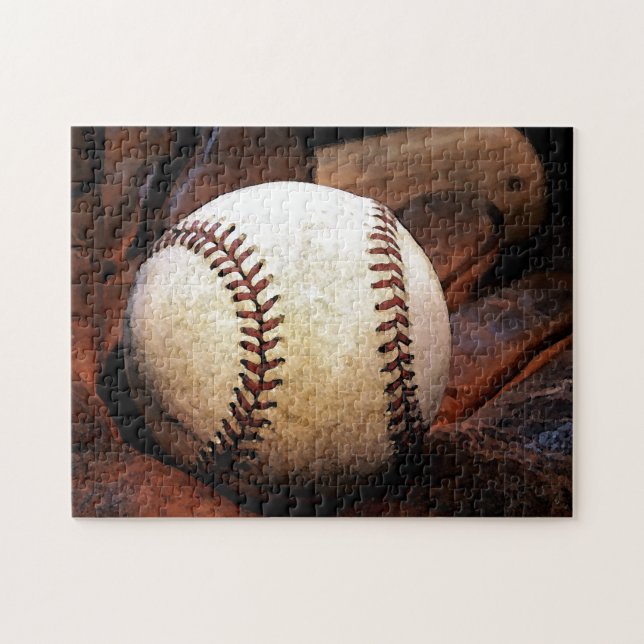 Quebra-cabeça Baseball - Ilustração Digital de Arte Esportiva Po (Horizontal)