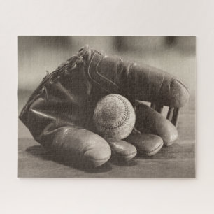 Quebra-cabeça Baseball Nostalgia - Mitt e Baseball