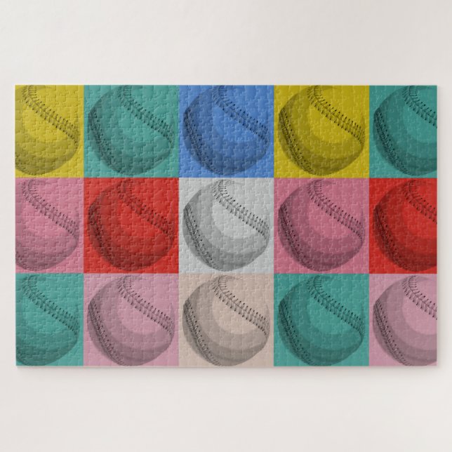 Quebra-cabeça Baseball Pop Art - Esportes populares (Horizontal)