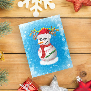 Quebra-cabeça Baseball Snowman Decorado com Snacks Populares