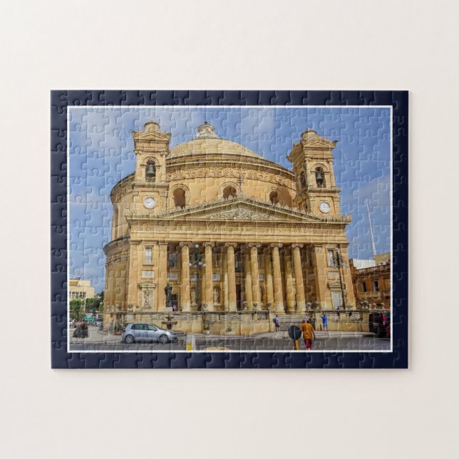 Quebra-cabeça Basilica Católica Romana Rotunda de Mosta em Malta (Horizontal)