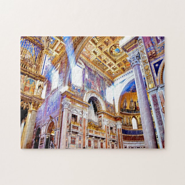 Quebra-cabeça Basílica de São João de Latrão Roma. (Horizontal)