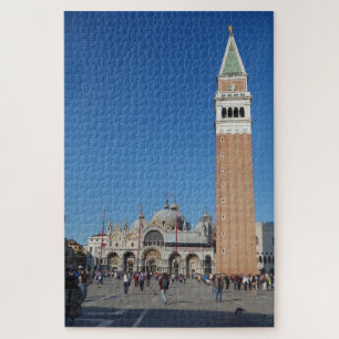 Quebra-cabeça Basilica e Campânia, a Praça da Rua, Veneza Itá